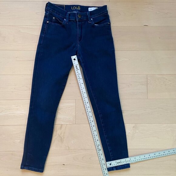 Lole Womens Dark Blue Skinny Jeans Size 26 high rise waist soft stretchy denim - Picture 9 of 12
